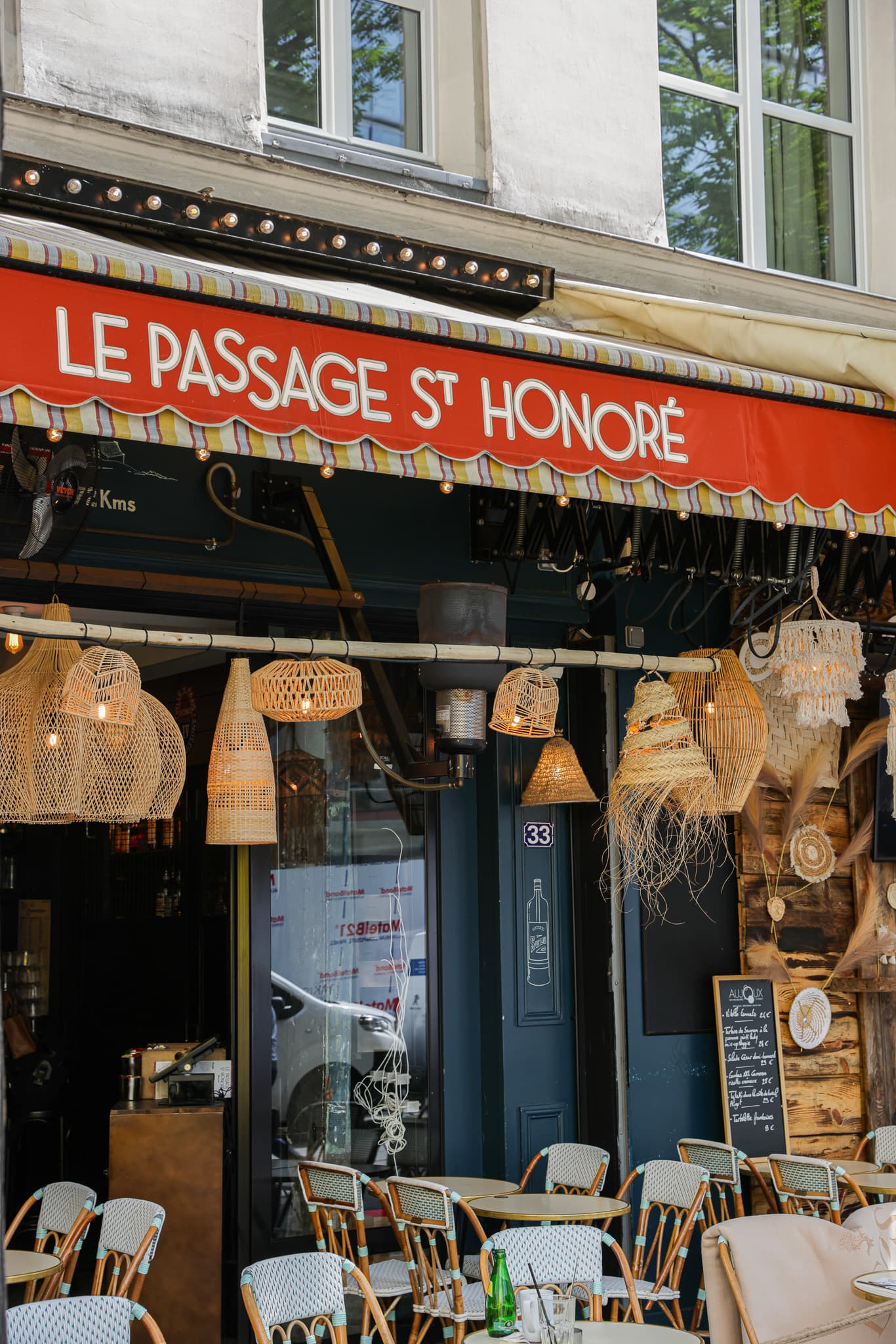 Devanture du Passage Saint-Honoré